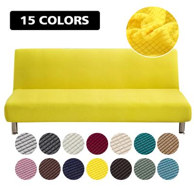 Jacquard Futonhoes Rekbare Armloze Bankhoes Zachte Futonhoes met Elastische Bodem Dikke Bankbed Meubelbeschermer 1 stuk