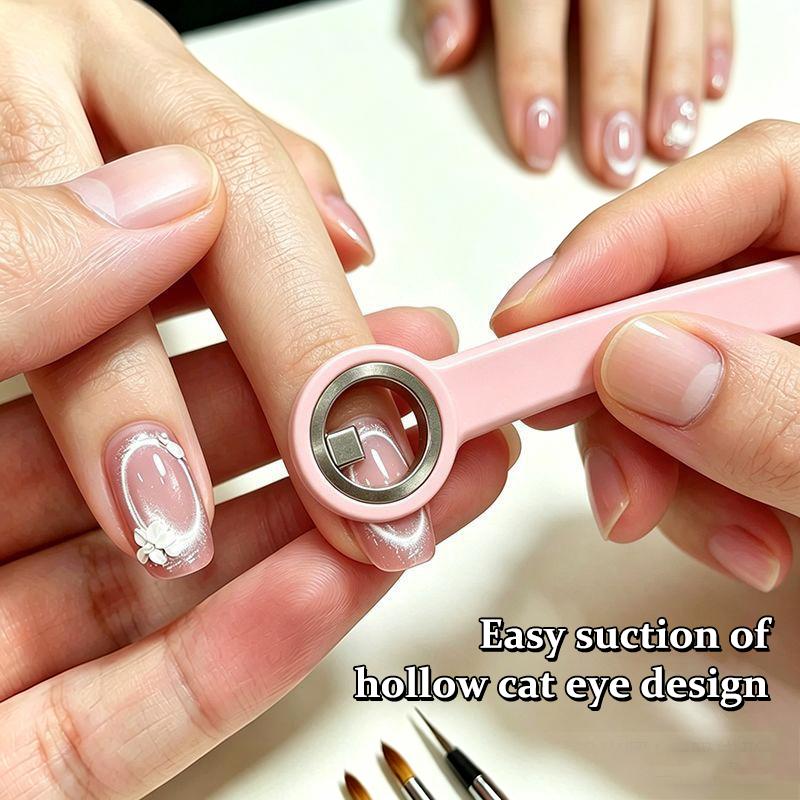Ring-Shaped Nail Art Cat'S Eye Strong Magnet Tool Glass Bead Effect Cat Eye Magnetic Gel Polish Manicure Tools