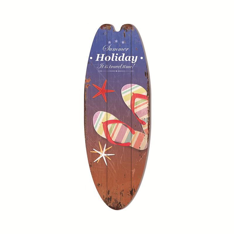 Hawaiian Surfboard Pendant Beach Wall Decoration Sign