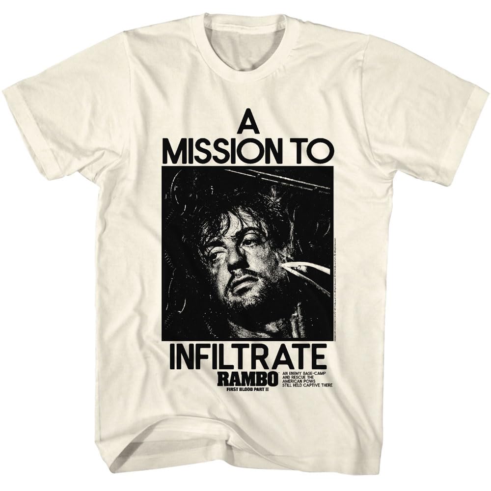 Rambo Printed Tshirt Unisexs Summer Classic Action Movie Pattern Short Sleeved Casual Street Wear Loose Fit Movie Fan Tshirt