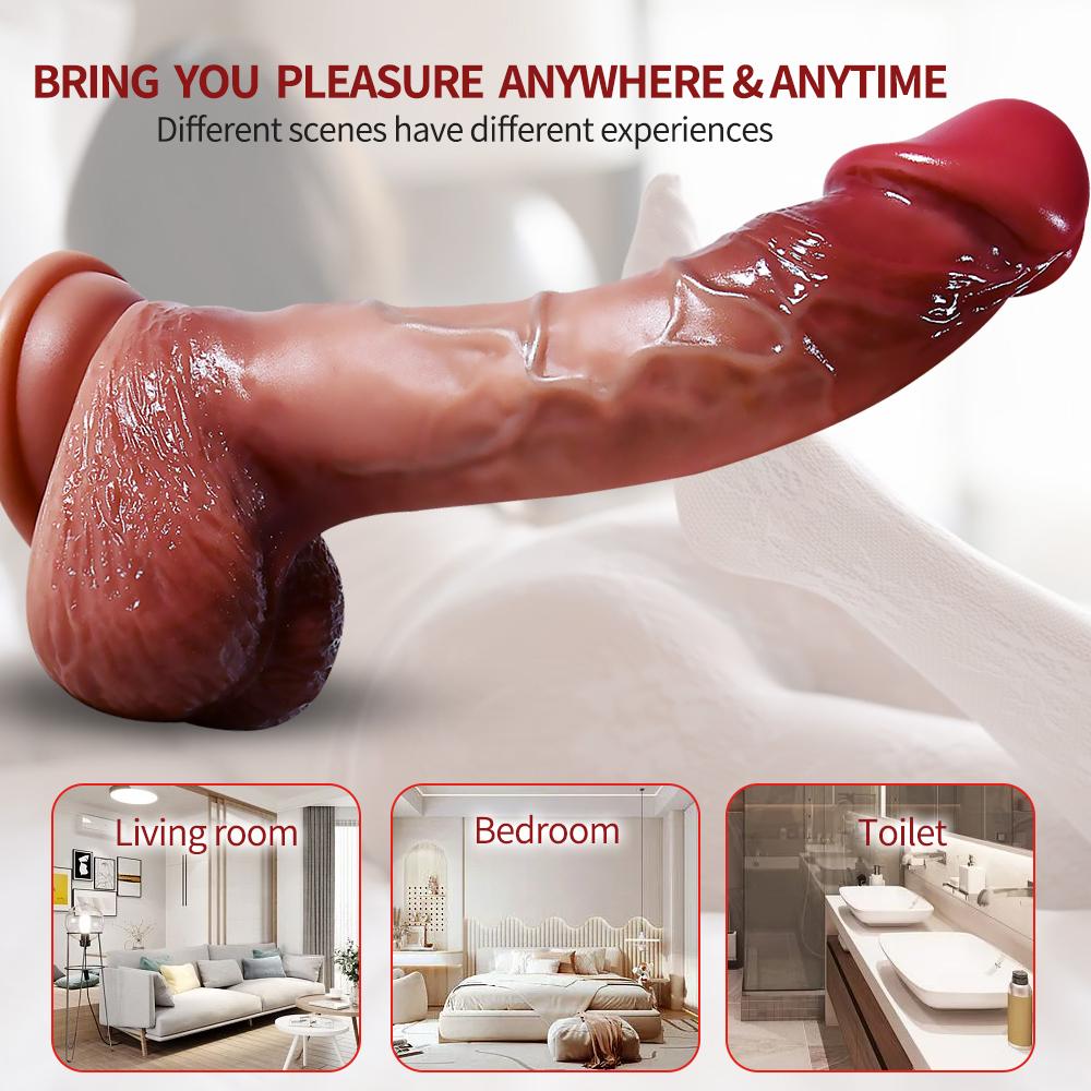 AR147 Large Size Liquid Silicone Dildo Simulation Phallus Orgasm Artifact Female Masturbator Adult Products