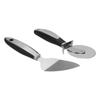 2-teiliges Set Pizza Schneider Spatel Edelstahl Pizza Spatel Schaufel mit rutschfestem Griff