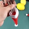 Creative Dinner Tableware Holder Christmas Hat Silverware Cutlery Bag Spoon Fork Bags