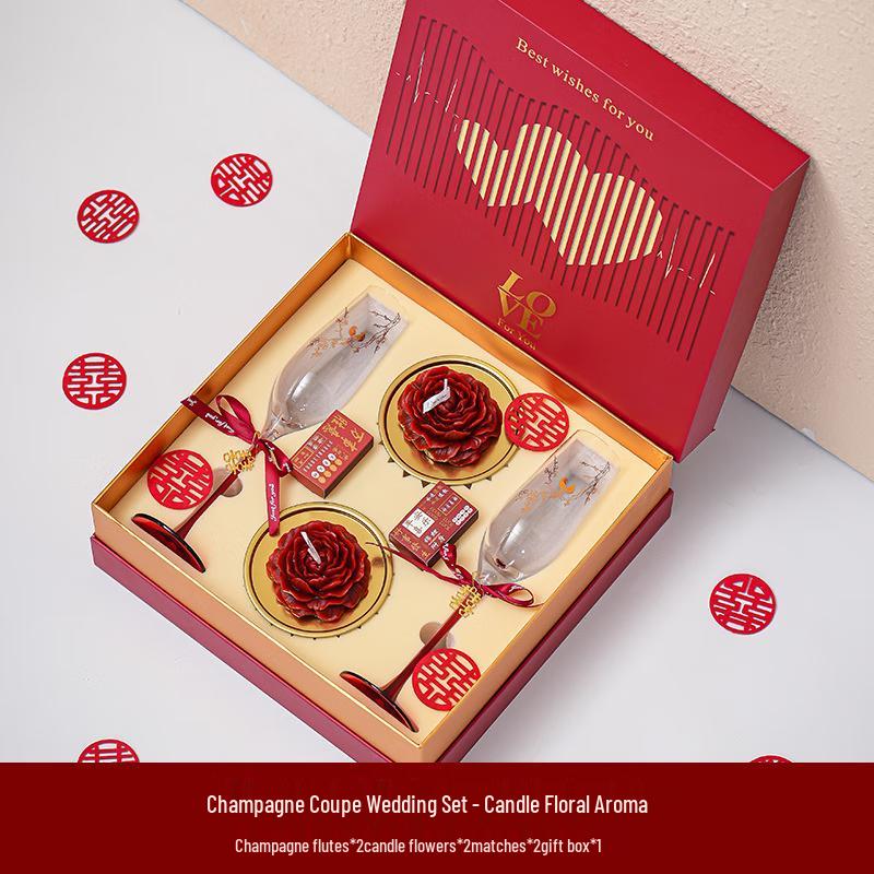 Wedding Scented Candle & Glass Gift Set