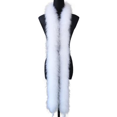 DIY 2 Meters Fluffy Natural Turkey Marabou Feather Boa for Wedding Party Decoration Feathers Shawl Scarf DIY Dress Sewing Crafts