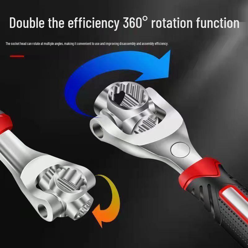 52-in-1 Multifunctional Universal Wrench: Multi-Head Torx Bone Socket Tool for Repair & Disassembly.