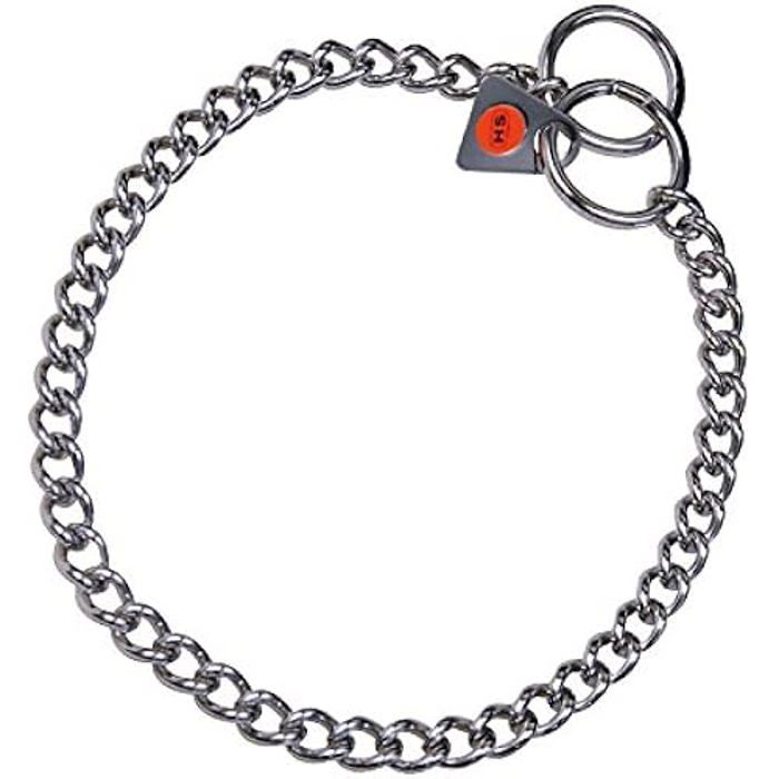 Collier En Acier Inoxydable Torsadé - HERM SPRENGER - 2 Mm - Double Étanchéité - Pour Chiens - Ajustable