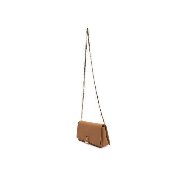 Сумочка Tommy Hilfiger Th Her Flap W Chain AW0AW17403 бежевый