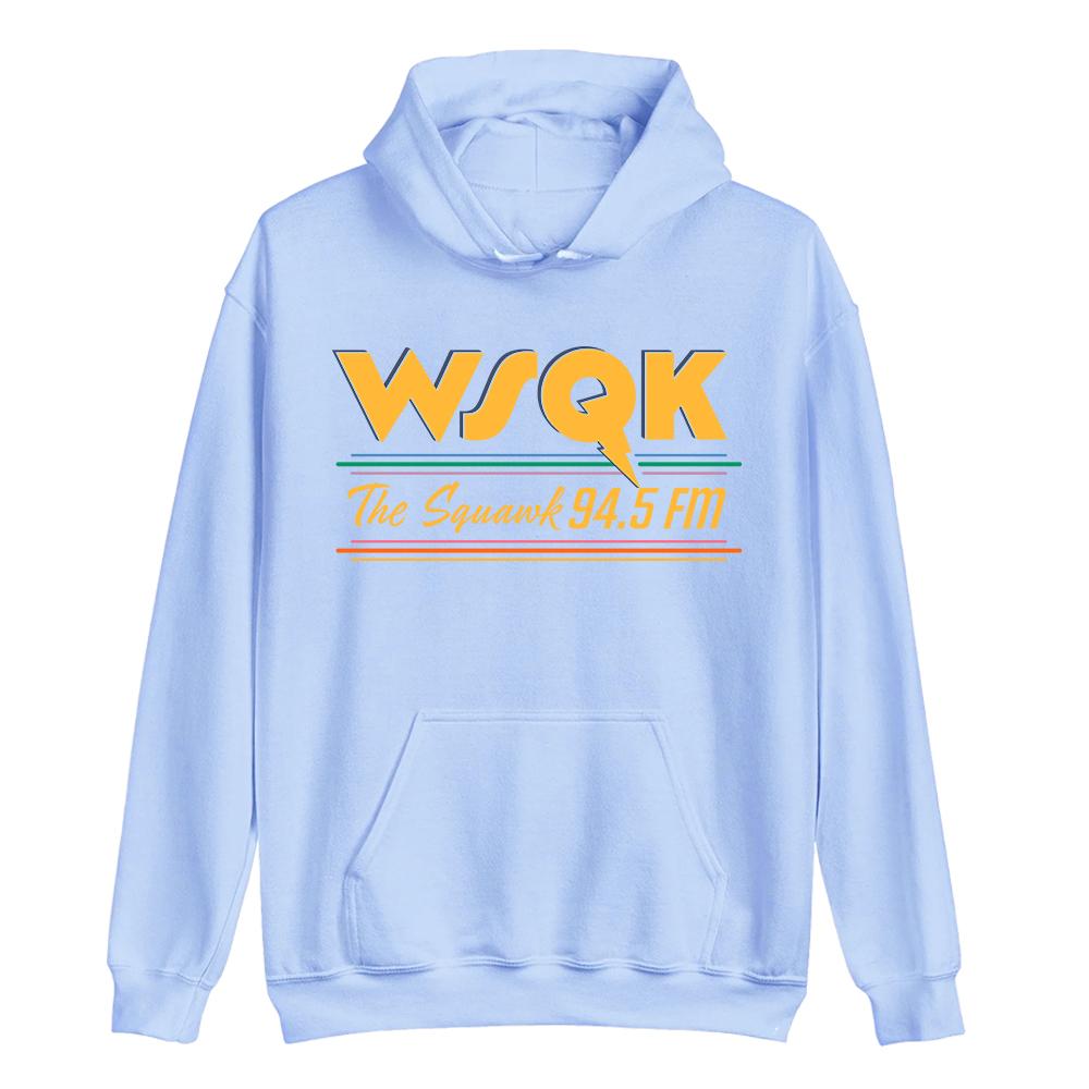 WSQK The Squawk 94.5 FM Bluzy Beam Me Up Place Sucks Nadrukowane Bluzy z Długim Rękawem z Kapturem Odzież Unisex
