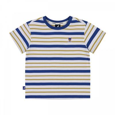 MulTi STripe ShorT Sleeve T shirT Blue Sb 0122