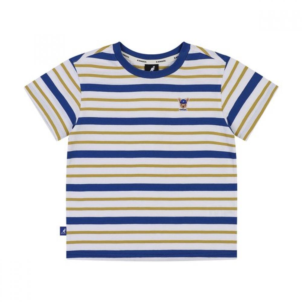 Kangol Kids MulTi STripe ShorT Sleeve T shirT Blue Sb 0122 Blue/100