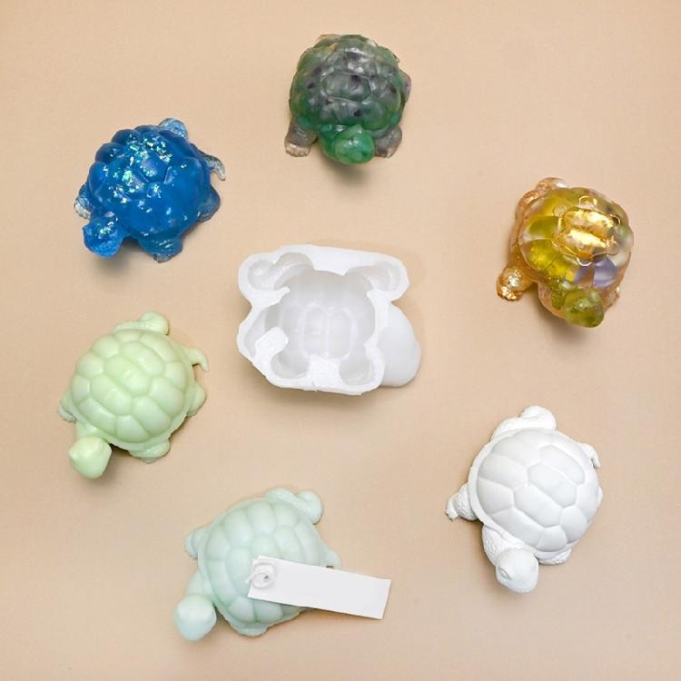 Turtles Shape Crafting Mold Landscape Molds Handmade Moulds Flexible Silicone Tool Silicone Turtles Molds Figurine Molds