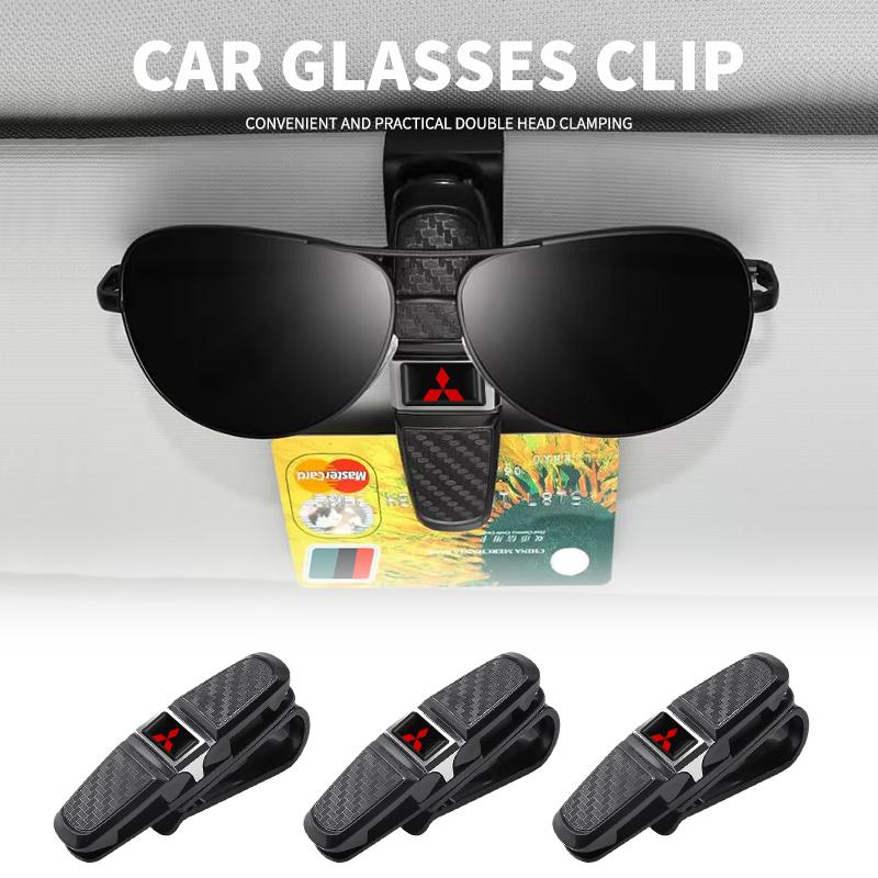 Car Holders Glasses Car Sun Visor Sunglasses Eyeglasses Mount For Mitsubishi Eclipse Lancer Outlander Pajero ASX Colt Space
