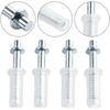 4PCS Bifold Door Top Guide Wheels Plastic For Closets Pantries Laundry Rooms Stainless Steel Bifold Door Top Pivot Hinge