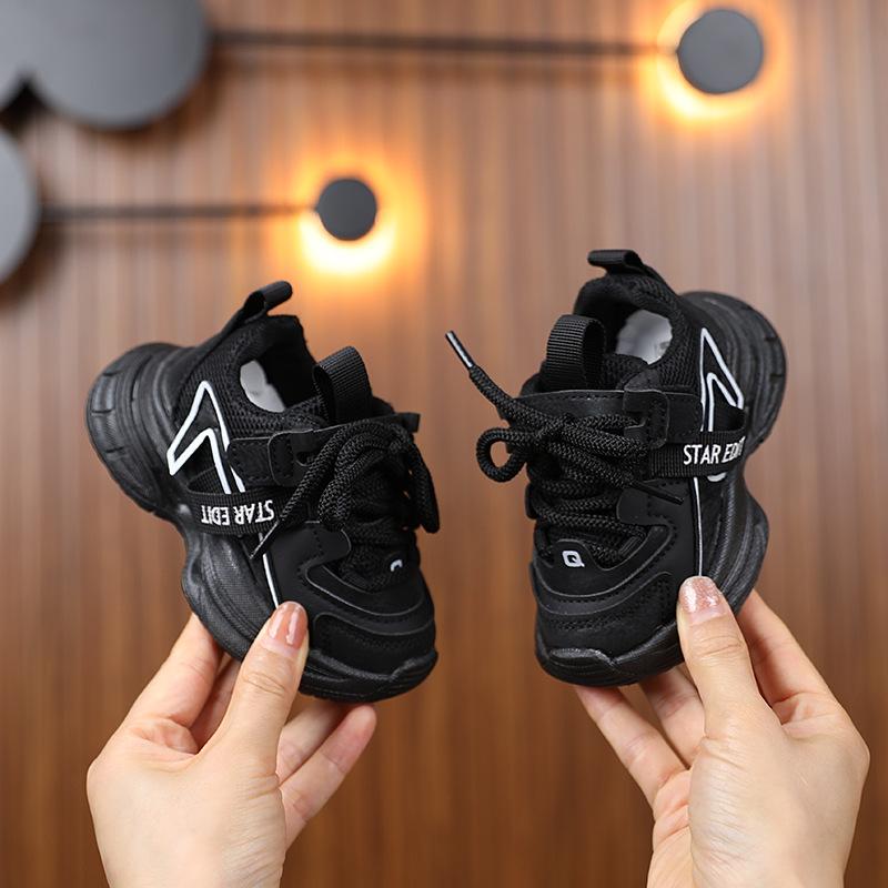 Fashion Girls Shoes Spring New Kids Sports Shoes Soft Soled Boys Shoe Anti Slip Baby Walking Shoes Simple Girl Casual Shoe