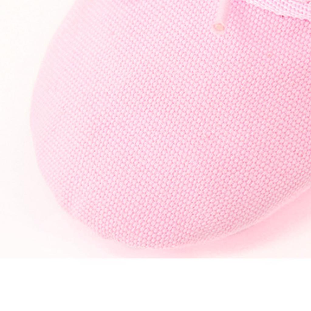 Ballett-Schläppchen Tanzschuh Canvas Ballett Yoga Tanzschuhe mit weichen Ledersohlen für Kinder Kleinkinder Jungen Mädchen Rosa