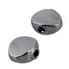 Yibuy 6-Pack 17x13mm Chrome Alloy Machine Head Buttons for Electric Guitar and Ukulele, Exquisite Accessories