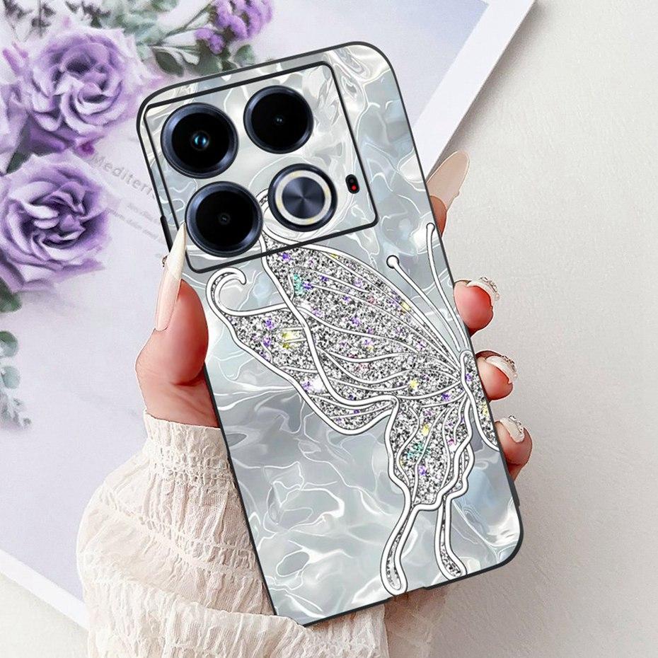 Cute Painting Phone Case For Infinix Note 40 40Pro Pro+ Soft Silicone TPU Back Cover For Infinix Note40 Pro Plus Cases Bumpers