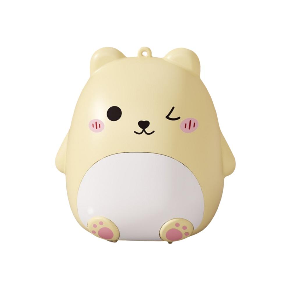 Plastic Cartoon Bear Pill Box 5-Compartment Medicines Dispenser Portable Medicine Storage Box Home жёлтый