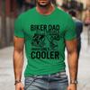 2024 Lustige Designs T-Shirts Biker Papa Nur Cooler Grafik T-Shirts Männer 90er Vintage Kleidung Vatertagsgeschenke Klassisches T-Shirt