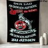 FC Köln Muster Wandteppich Ästhetischer Wandbehang Bedruckter Stoffdecke Dekorative Wandteppiche für Schlafzimmer Wohnzimmer Heimdekoration