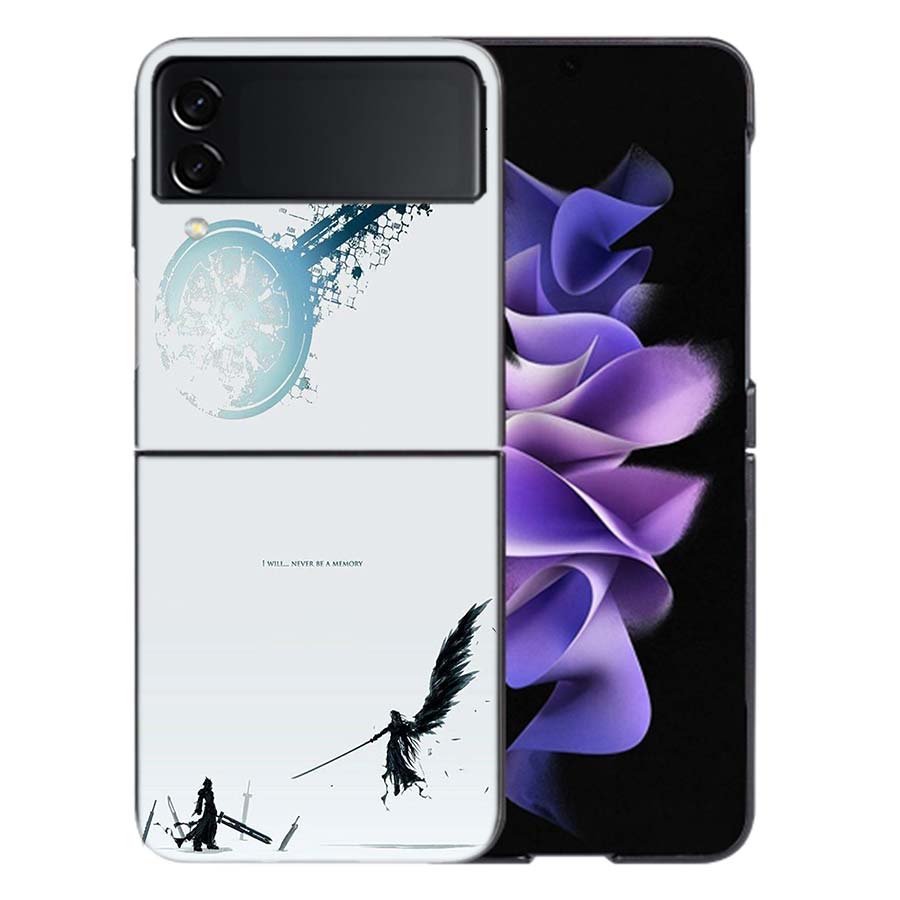 Final Fantasy VII For Samsung Galaxy Z Flip 5 4 3 Case Shockproof Hard Cover Phone Z Flip 6 7 5G Z Flip 5 4 5G TPU PC Hard Coq