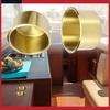 Universal Cup Drink Holder Ert Gold Tone 89mm for Marine Boats RVs Pack of 2