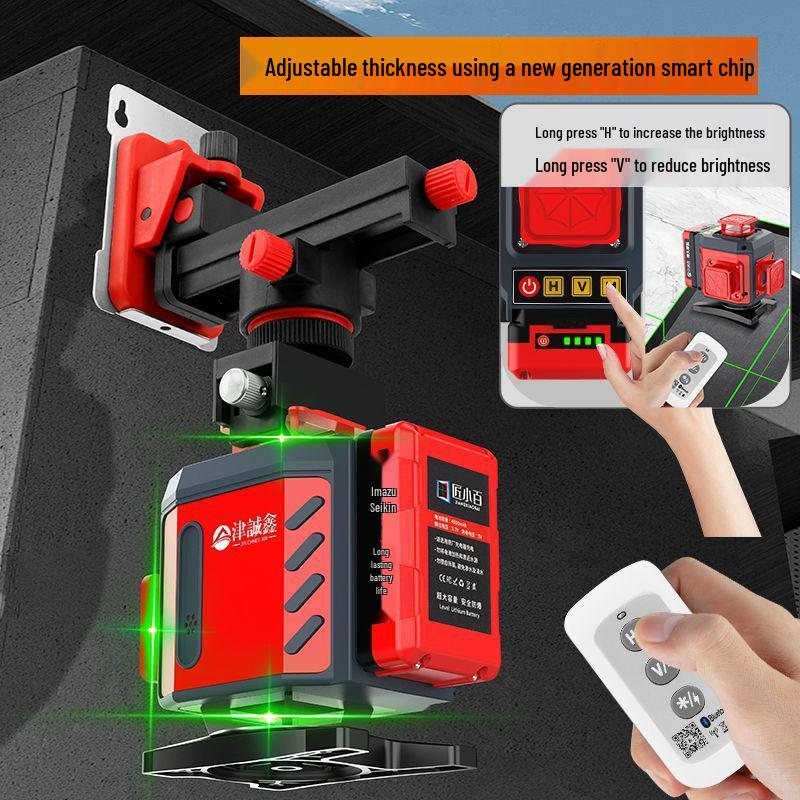Anping Super Bright Infrared Green Laser Level: High Precision, Automatic Leveling with 8/12/16 Lines