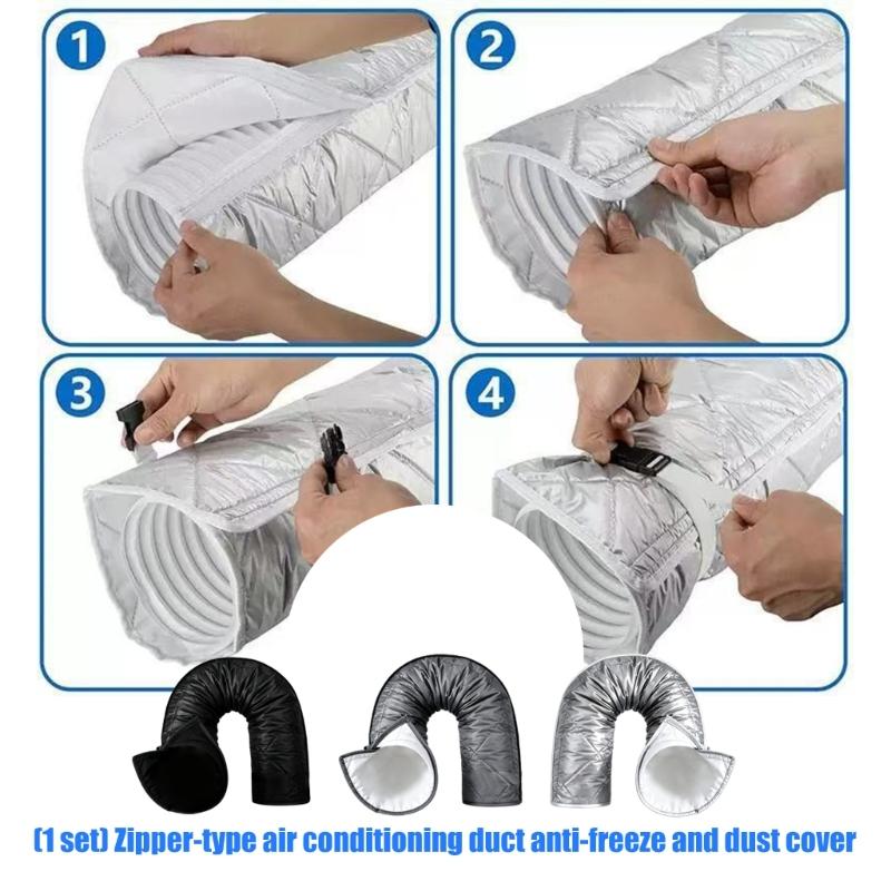 Air Conditioner Exhaust Hose Cover, Removable Cloth Sleeve Designed for Insulation and Limiting Dust Contact During Use
