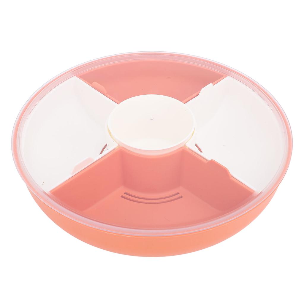 Veggie Tray with Lid Large Capacity Plastic Drainage Divided Snack Tray for Fruit Kitchen Type 1