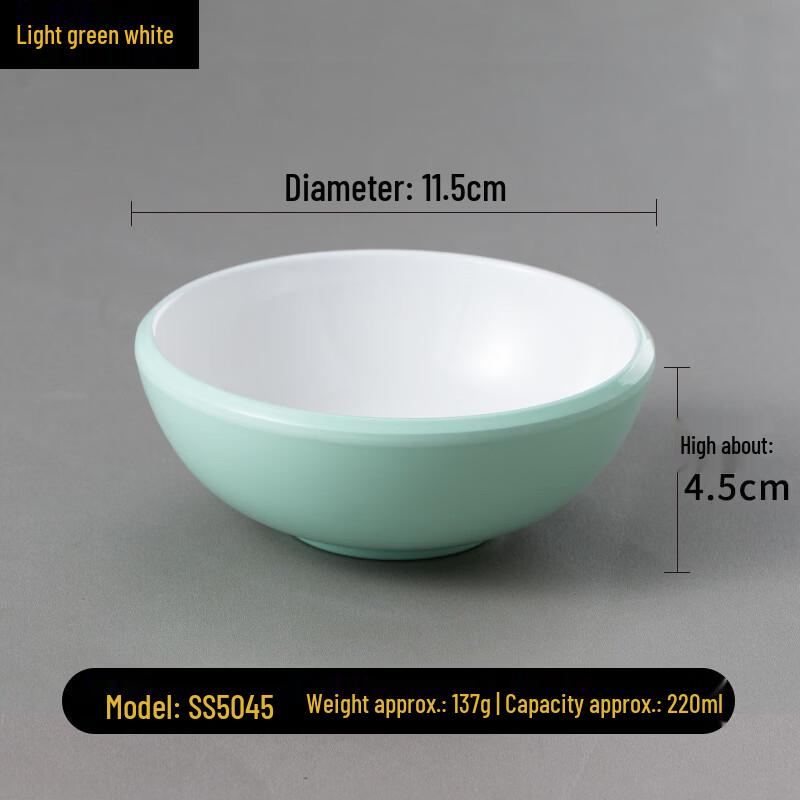 

ZISIZ Two-Tone Matte Melamine Bowl