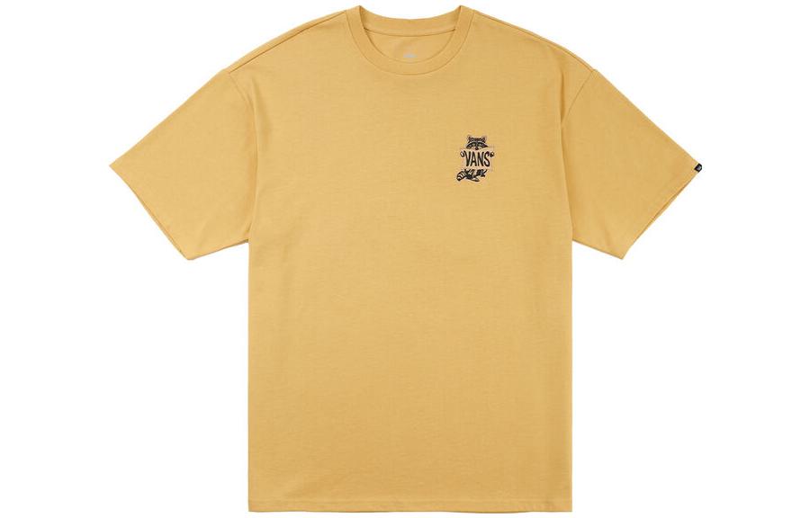 Vans Drop Shoulder Sleeve T-Shirt Unisex Yellow VN000933OC21 XL