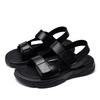 Fashion Fashion Men Split Leather Sandals Summer Outdoor Comfort Soft Sole Sandals Men Casual Hollow Out Breathable Beach Shoes Sandals