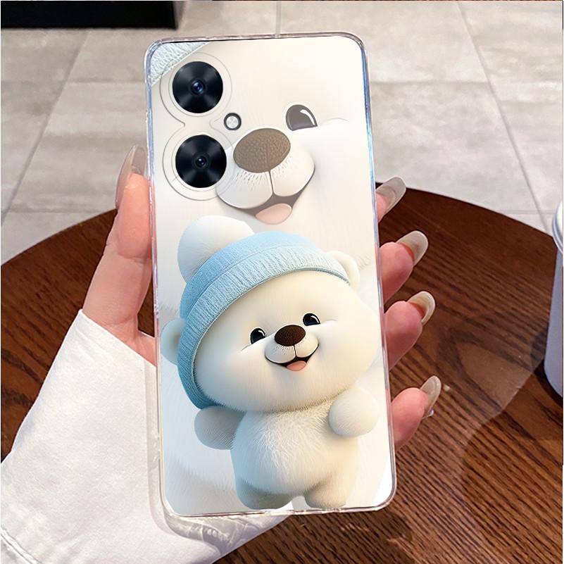 For Huawei nova 11i Case Luxury Heart Rabbit Silicone Soft Slim Clear TPU Back Cover For Huawei Nova11i MAO-LX9 MAO-LX9N Casing