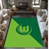 VfL Wolfsburg FC Soccer Football Pattern Soft Area Rug Non Slip Indoor Floor Carpet Sports Decor Mat for Bedroom