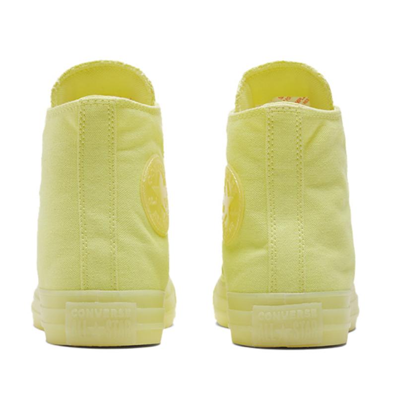 Converse Chuck Taylor All Star Comfortable and Versatile High-Top Canvas Shoes Unisex Fluorescent Yellow