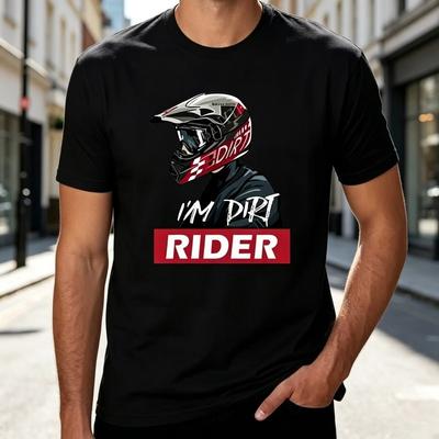 Cool Biker Graphic Tee Shirt 100 Cotton Summer Casual Short Sleeve Tshirt for Adults Motorcycle Helmet Graphic Tshirt