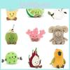 Amuseables Dragon Fruit Chestnut Glasses Rugby Plush Toy Stuffed Doll Kids Gift