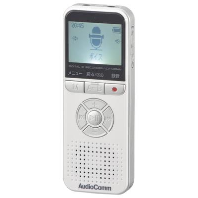 Grabadora de voz digital IC Ohm Denki AudioComm de 4 GB. Grabación de MP3. Grabación de WAV. Reproducción de MP3. Reproducción de WAV. Grabación de conversaciones. Automática.