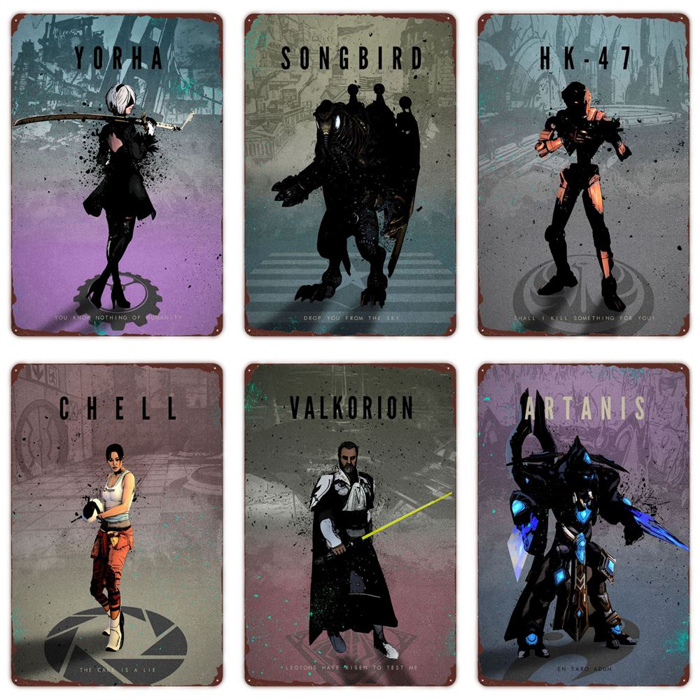 

Legends of Gaming, винтажный ретро металлический знак, консольная игра, жестяной постер, игровой персонаж, настенные художественные принты, домашний декор для комнаты, клуба, бара, подарок