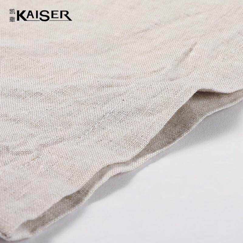 Kaiser Men's 100% Linen Round Neck T-Shirt KS5327
