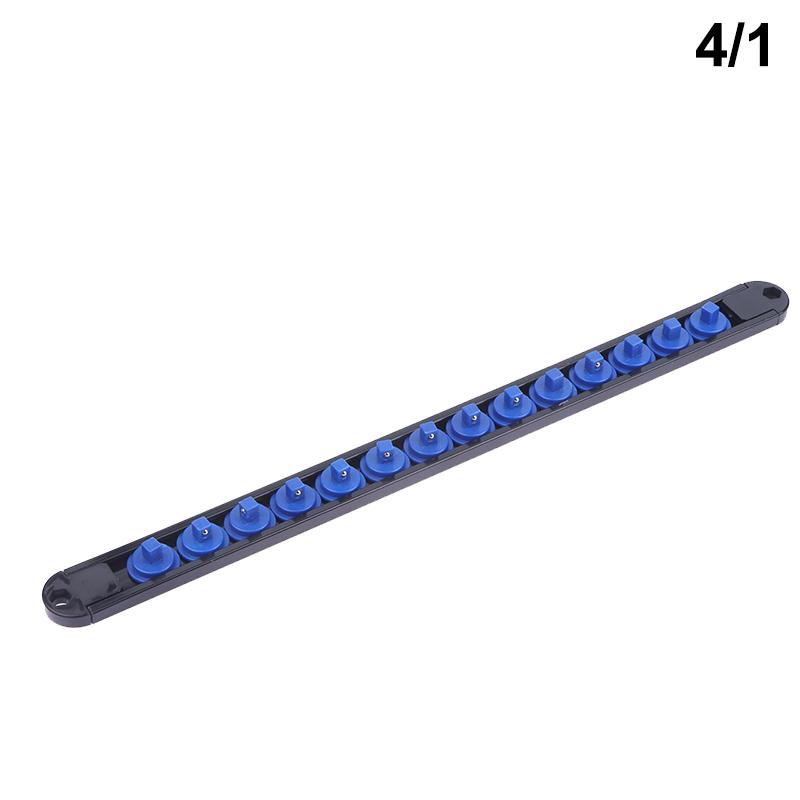 1/2 1/4 3/8 Socket Clip Rail Holder Socket Sliding Stand Sleeve Rail Rack Tool 360° Swivel Socket Organizer Abs Socket Organizer