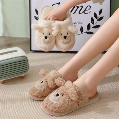 Winter Slippers Poggle Fleece Office Fur Indoor Slippers DD-11559