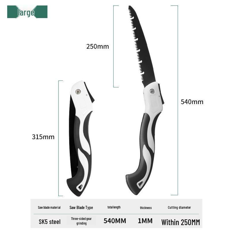 Free Marking Multifunctional Folding Hand Saw: Thickened Manganese Steel for Woodworking and Tree Cutting