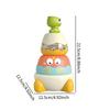Montessori Toy Stacking Rings Developmental Toys  Develop Cognition Ability