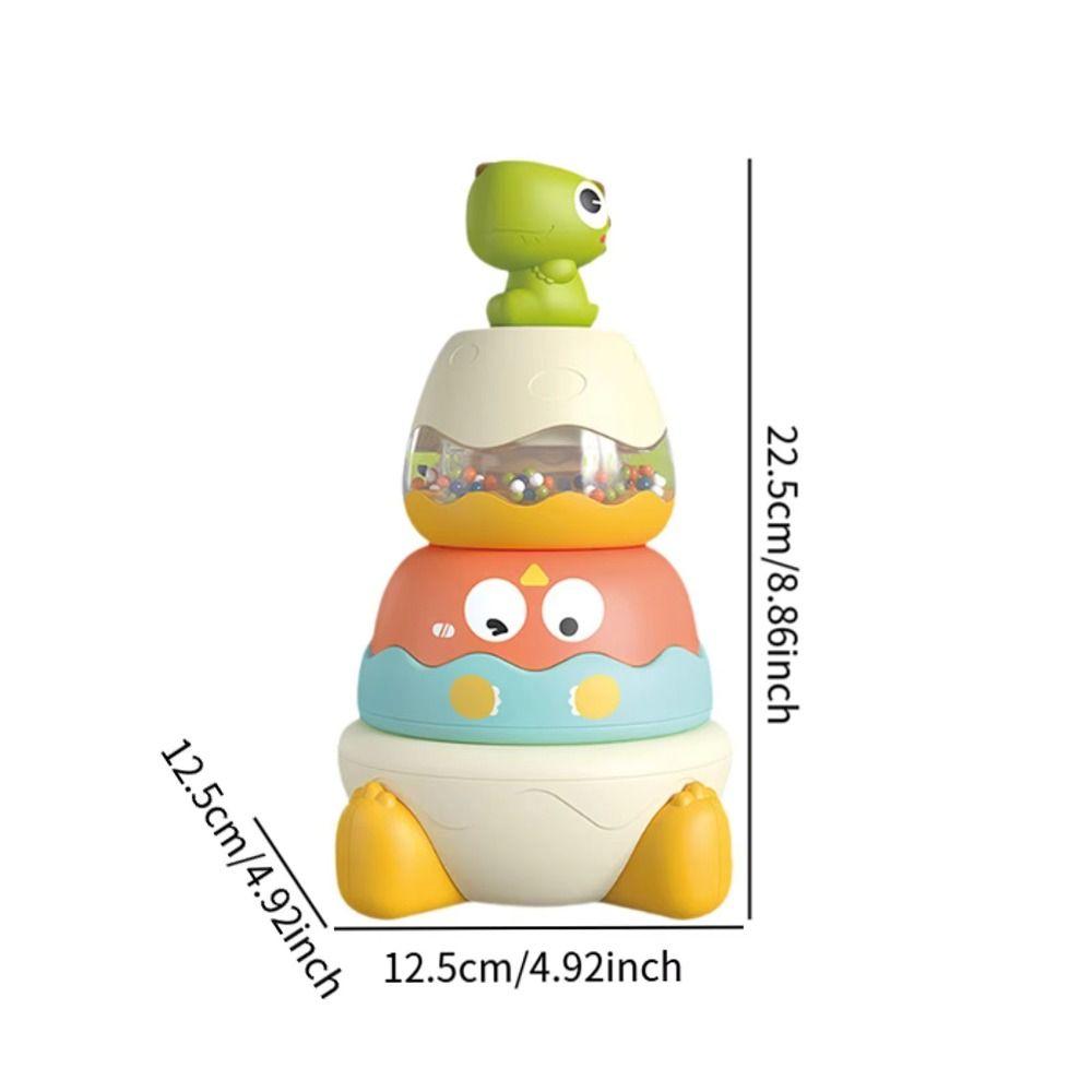 Montessori Toy Stacking Rings Developmental Toys  Develop Cognition Ability