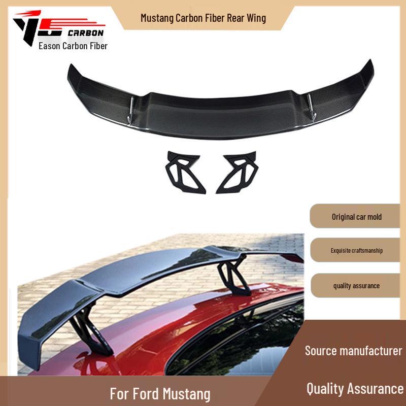 

Mustang 2015-2020 Carbon Fiber Rear Spoiler & Deflector Yes чёрный