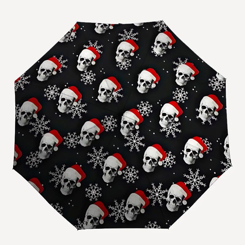 

1pc Skulls Automatic Open/Close Umbrella with Windproof, 8-Rib Sturdy Canopy, Durable Ribs, Ideal for Gifts yy251117042