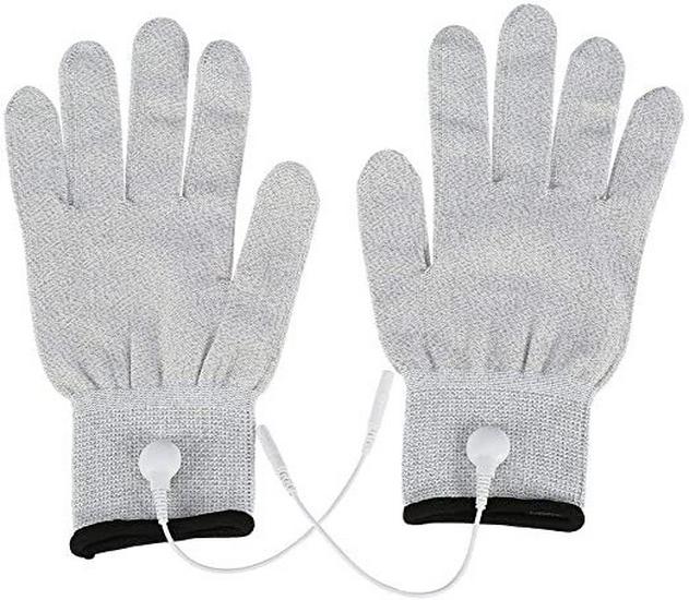 Portable EMS Pulse TENS Massage Gloves for Beauty and Physiotherapy