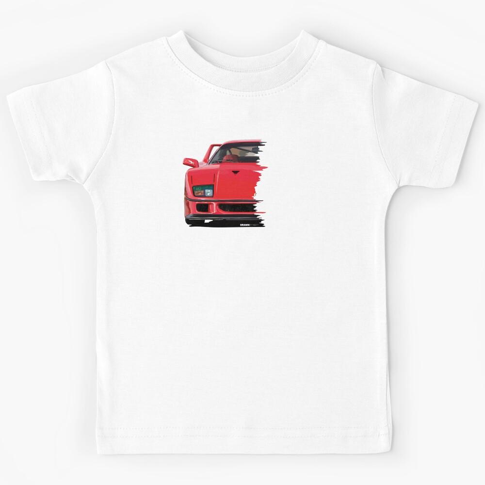 Italian Sports Car Drawing Kids T-Shirt 130